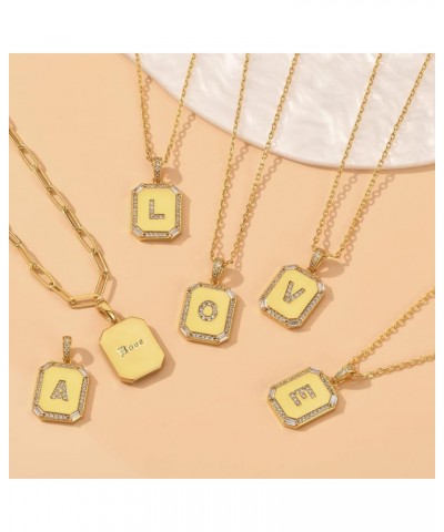 ??????? ???????? ??? ????? ????? 14K Dainty Gold ??????? ????????? ????? ?????? ???????? Diamond Tag A-Z Personalized Monogra...