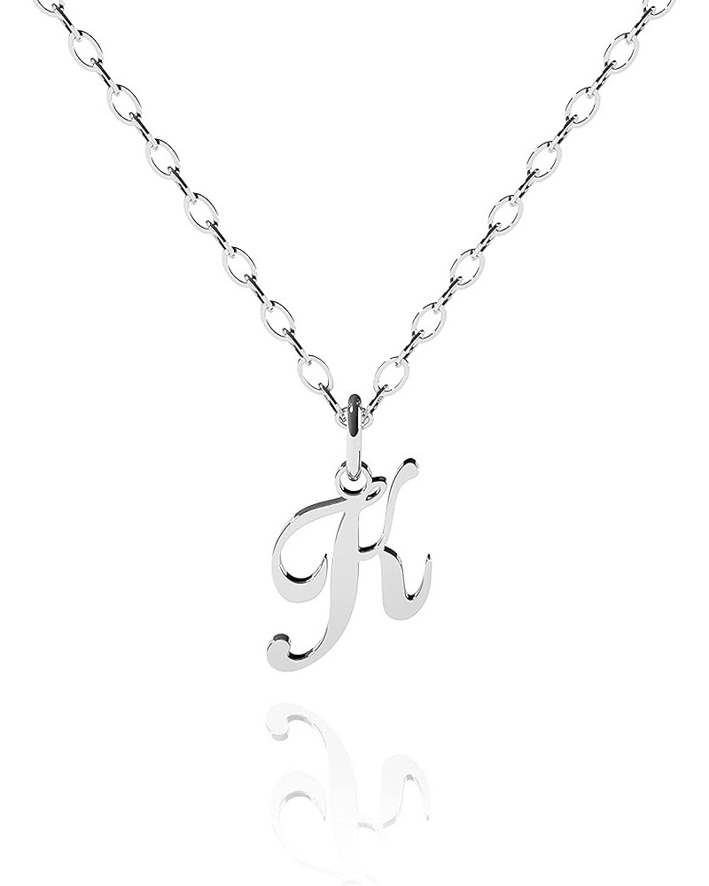 A-Z Letter Pendant Necklace for Women 14k Gold/Rose Gold Plated or 925 Sterling Silver Cute Pretty Dainty Girls Women's Capit...