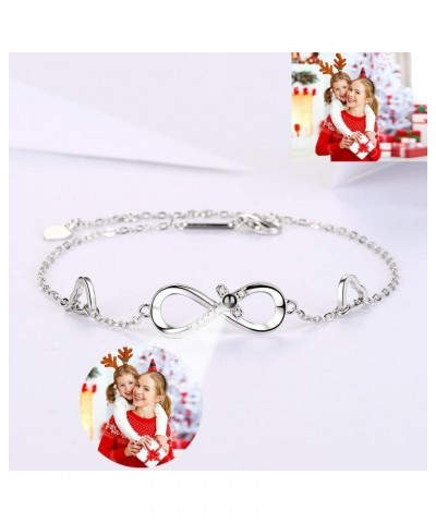 Personalized Photo Projection Bracelet Custom infinityr Charm Bracelets with Picture Inside I Love You Bracelet 100 Languages...