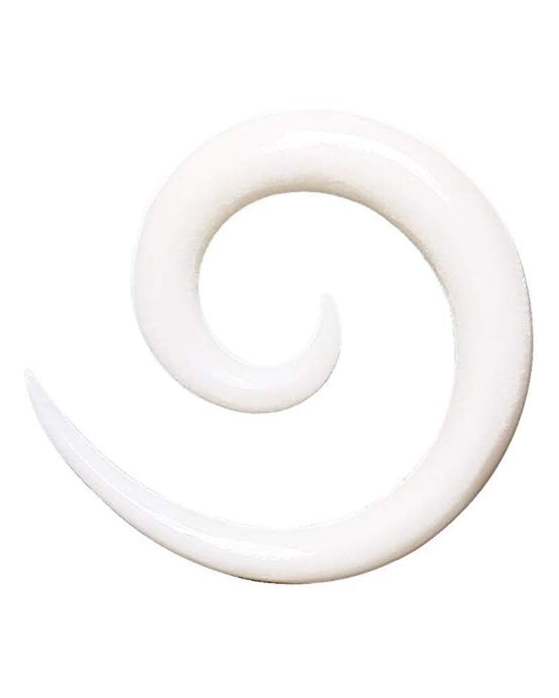 Organic White Buffalo Bone Spiral Taper 2GA $16.81 Body Jewelry