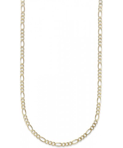 14K Yellow Gold 2.3mm Figaro Link Chain Necklace- Made In Italy- (Size 16" - 30") 16 $64.37 Others