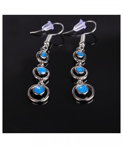 Earrings for Women Ladies Creative Curve Line Fashion Personalized Cat Eye Gem Wavy Jewelry Gifts 7 $3.56 Earrings