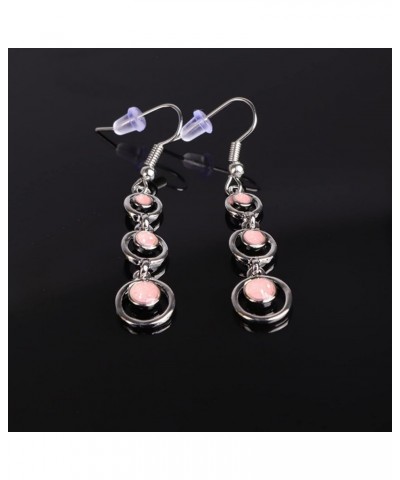 Earrings for Women Ladies Creative Curve Line Fashion Personalized Cat Eye Gem Wavy Jewelry Gifts 7 $3.56 Earrings