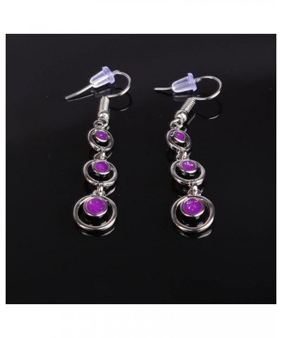 Earrings for Women Ladies Creative Curve Line Fashion Personalized Cat Eye Gem Wavy Jewelry Gifts 7 $3.56 Earrings