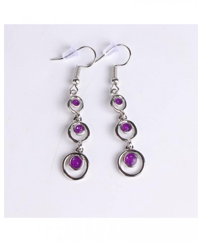 Earrings for Women Ladies Creative Curve Line Fashion Personalized Cat Eye Gem Wavy Jewelry Gifts 7 $3.56 Earrings