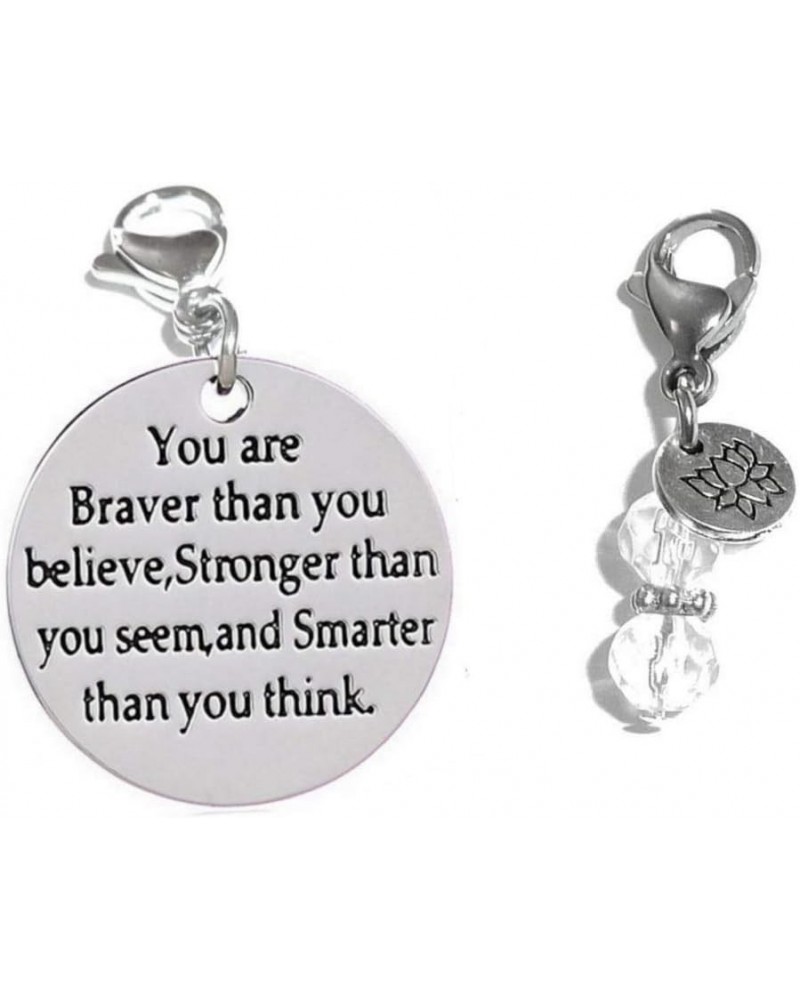 Clip On Charm, Build Your Own Bracelet, Bag, Purse, Handbag, Message, Inspirational, Keychain, Zipper Pull, Jewelry You Are B...