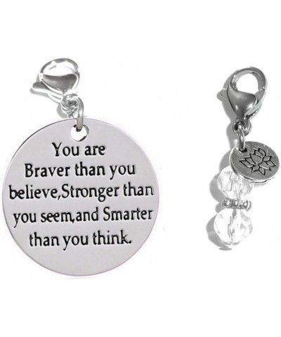 Clip On Charm, Build Your Own Bracelet, Bag, Purse, Handbag, Message, Inspirational, Keychain, Zipper Pull, Jewelry You Are B...