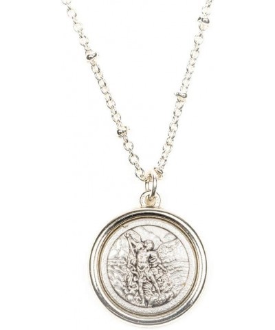 Protection Armor of Faith Necklace - with St. Christopher and Archangel Michael double-sided medallion with stationed chain $...