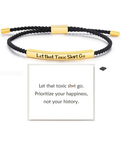 Remember Who The F You Are Motivational Tube Bracelet For Women, Adjustable Hand Bradied Wrap Stainless Steel To My Daughter/...