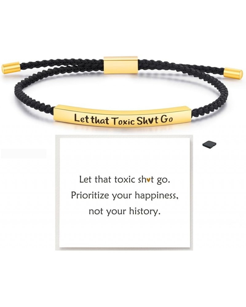 Remember Who The F You Are Motivational Tube Bracelet For Women, Adjustable Hand Bradied Wrap Stainless Steel To My Daughter/...