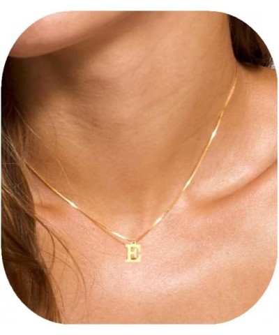 Initial Necklaces for Women Girls, Dainty Gold Necklace for women Trendy A-Z Initial Necklace Gold Chain Necklace Herringbone...