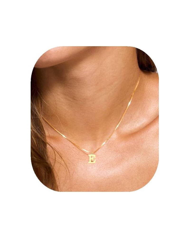 Initial Necklaces for Women Girls, Dainty Gold Necklace for women Trendy A-Z Initial Necklace Gold Chain Necklace Herringbone...