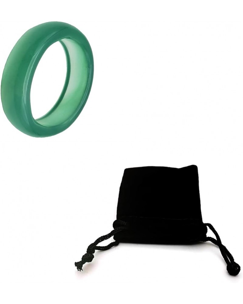 Green Jade Ring for Women Good Luck Jade Ring Green Crystal Jade Rings Jewelry for Teen Girls Size 6-10 Green: 7 $8.24 Rings