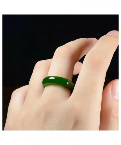 Green Jade Ring for Women Good Luck Jade Ring Green Crystal Jade Rings Jewelry for Teen Girls Size 6-10 Green: 7 $8.24 Rings