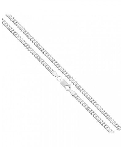 Solid 925 Sterling Silver Curb Chain Necklace, Sizes 2.2mm - 9.5mm 24in, 4mm Curb Chain $40.70 Necklaces