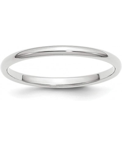 14k Gold Half Round Band Ring Jewelry Gifts for Women in White Gold 4 4.5 5 5.5 6 6.5 7 7.5 8 10 10.5 11 11.5 12 8.5 9 9.5 an...