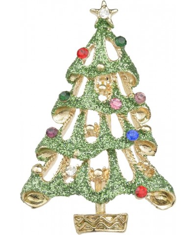 Christmas Tree Brooch Pin for Women Girls Crystal Rhinestone Enamel Pearl Brooches and Pins Vintage Christmas Brooch Pins Fas...