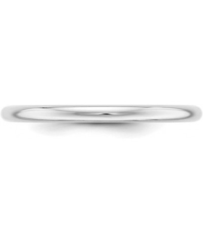 14k Gold Half Round Band Ring Jewelry Gifts for Women in White Gold 4 4.5 5 5.5 6 6.5 7 7.5 8 10 10.5 11 11.5 12 8.5 9 9.5 an...