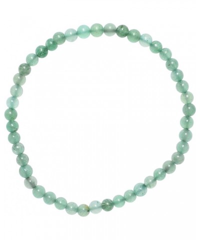 Charged Premium Natural Crystal 4mm Bead Bracelet + Moroccan Selenite Charging Crystal Green Aventurine $10.79 Bracelets