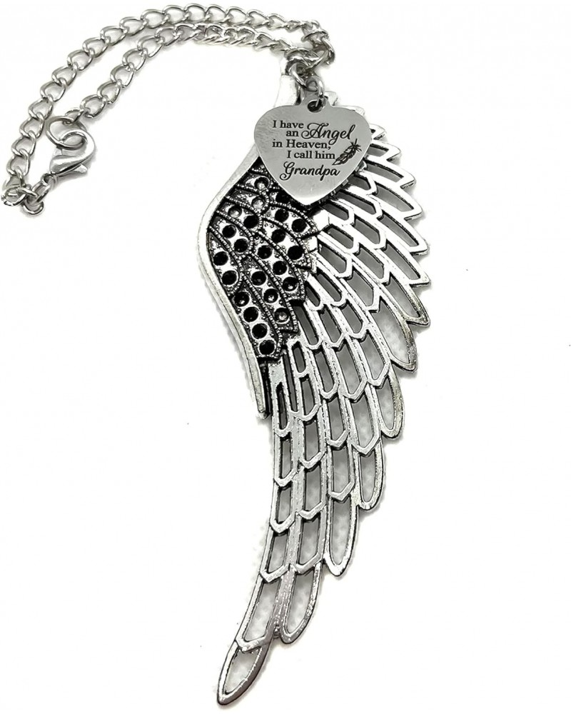 Guardian Angel Car Charm, Angel Wings Ornament, I Have An Angel In Heaven, I Call Him Grandpa, Grandpa Memorial Gift $10.99 B...