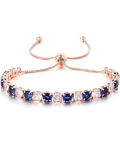 Tennis Bracelets for Women Cubic Zirconia Bracelet in Silver/Gold/Rose gold Adjustable Bracelet in Size 3-9inch Fashion Jewel...