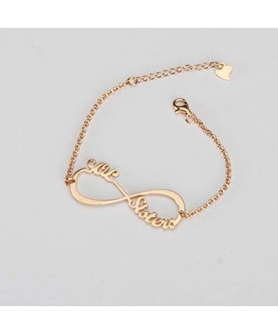 Custom Sterling Silver Infinity Names Bracelet Anklet Charm Personalized Dainty classic Anklet for Women Girls 18k rose gold ...