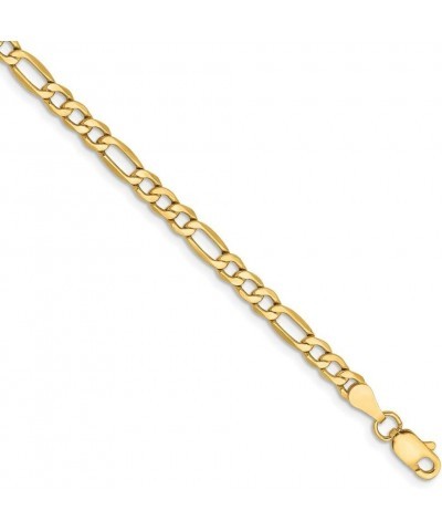 14k Yellow Gold 3.5mm Figaro Chain Necklace - with Secure Lobster Lock Clasp 10.0 Inches $117.00 Bracelets