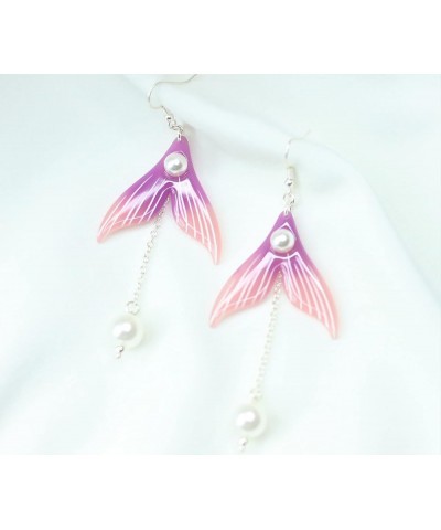 Genshin Impact Earrings - Venti's Cecilia Flower & Kokomi Mermaid Earrings Ideal for Women Girls Daily Wear | Anime Cosplay J...