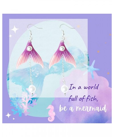 Genshin Impact Earrings - Venti's Cecilia Flower & Kokomi Mermaid Earrings Ideal for Women Girls Daily Wear | Anime Cosplay J...