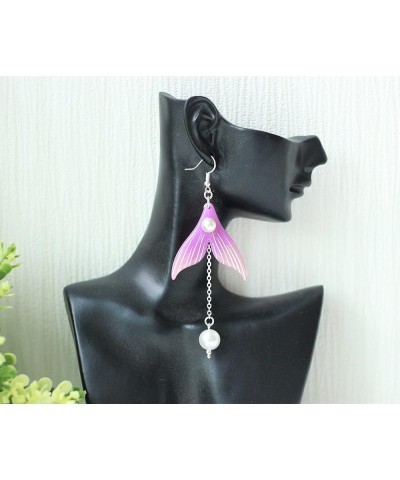 Genshin Impact Earrings - Venti's Cecilia Flower & Kokomi Mermaid Earrings Ideal for Women Girls Daily Wear | Anime Cosplay J...