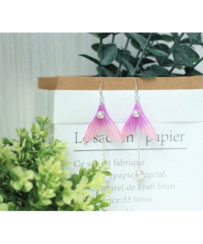 Genshin Impact Earrings - Venti's Cecilia Flower & Kokomi Mermaid Earrings Ideal for Women Girls Daily Wear | Anime Cosplay J...