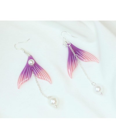 Genshin Impact Earrings - Venti's Cecilia Flower & Kokomi Mermaid Earrings Ideal for Women Girls Daily Wear | Anime Cosplay J...