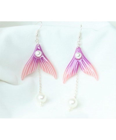 Genshin Impact Earrings - Venti's Cecilia Flower & Kokomi Mermaid Earrings Ideal for Women Girls Daily Wear | Anime Cosplay J...