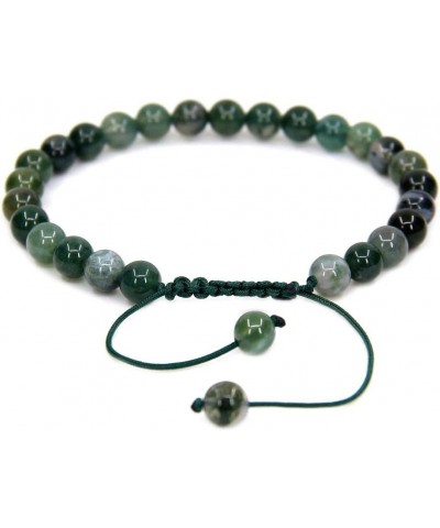 Handmade Gemstone 6mm Round Beads Adjustable Braided Macrame Tassels Chakra Reiki Bracelets 7-9 inch Unisex Moss Agate $6.00 ...