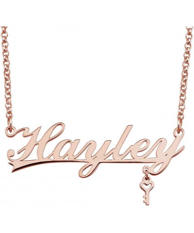 Personalized Name Necklace Rose Gold Customized Pendant Costom Hayley $10.79 Necklaces