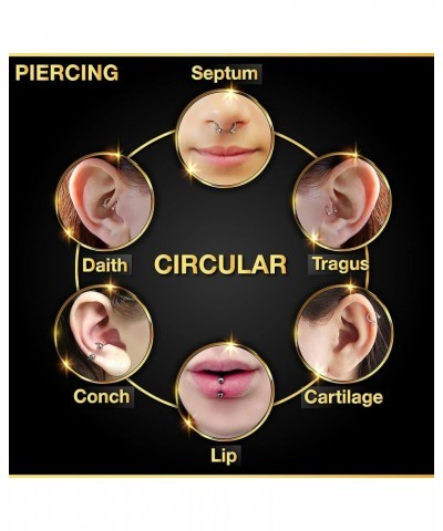 2PCS Acrylic Horseshoe Circular Barbell 16 Gauge 5/16 8mm 3mm Crystal Ball Lip Earrings Nose Piercing Jewelry See More Colors...