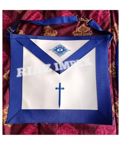 MASONIC BLUE LODGE OFFICER TYLER APRON SILVER CHAIN COLLAR AND JEWEL $33.00 Necklaces