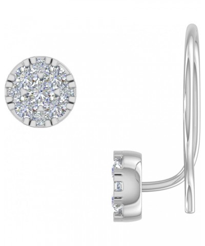 0.07 Carat Diamond Round Shaped Nose Pin in 14K Gold - IGI Certified White Gold $40.00 Body Jewelry