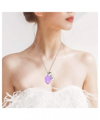 Keepsake Cremation Urn Ash Necklace Faith Pendant Mustard Seed in Teardrop-Shaped Openable Bottle Y796 Purple $6.72 Necklaces