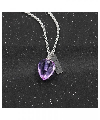 Keepsake Cremation Urn Ash Necklace Faith Pendant Mustard Seed in Teardrop-Shaped Openable Bottle Y796 Purple $6.72 Necklaces