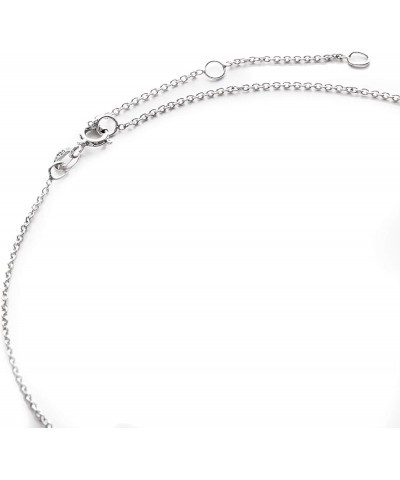 Sterling Silver Personalized Mini Letter Initials Necklace Silver - Initials (5) $22.87 Necklaces