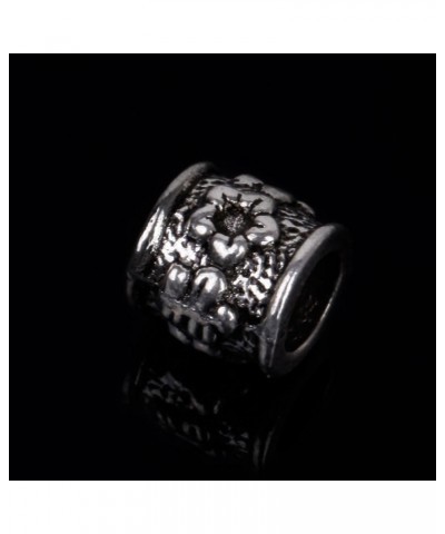 50pcs Tibetan Silver Tone Spacer Beads Fit European Charms Bracelet Ring Edges 50 PCS Model 15 $9.43 Bracelets