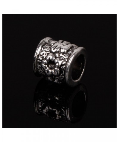 50pcs Tibetan Silver Tone Spacer Beads Fit European Charms Bracelet Ring Edges 50 PCS Model 15 $9.43 Bracelets