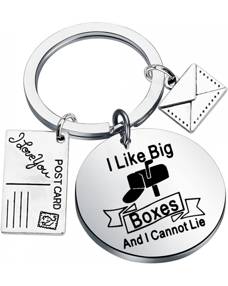 Postman Keychain with Postcard Letter Charms Mail Carrier Gift Appreciation Gift for Postal Worker Postman Keychain $11.27 Br...