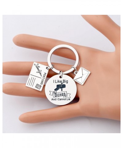 Postman Keychain with Postcard Letter Charms Mail Carrier Gift Appreciation Gift for Postal Worker Postman Keychain $11.27 Br...