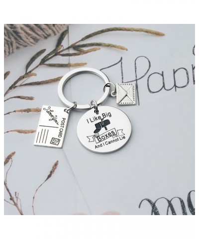 Postman Keychain with Postcard Letter Charms Mail Carrier Gift Appreciation Gift for Postal Worker Postman Keychain $11.27 Br...