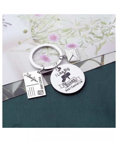 Postman Keychain with Postcard Letter Charms Mail Carrier Gift Appreciation Gift for Postal Worker Postman Keychain $11.27 Br...