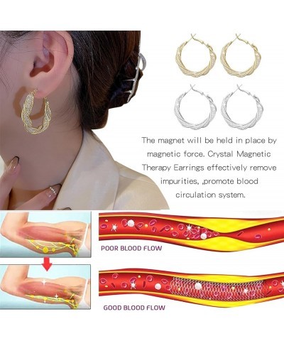 Lymphatic Earrings for Women on Prime Halolux Lymphvity Germanium Earrings Lymphatic Activity Hoop Earrings Acupressure Ear A...