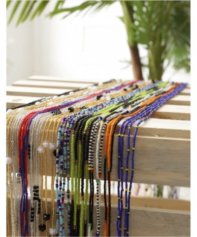 50 inch Handmade African Waist Beads for Women - Colorful, Non-Stretching - Candy Land (Tie-on) $9.86 Body Jewelry