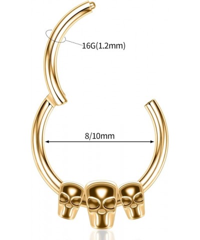 16G 18G Septum Daith Jewelry Nose Ring Hoop Daith Cartilage Earring Septum Ring Daith Rook Tragus Helix Conch Piercing Jewelr...